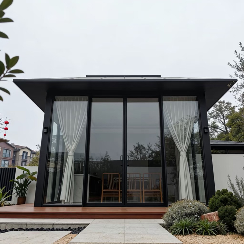 Veranda con ombreggiatura completa sul tetto